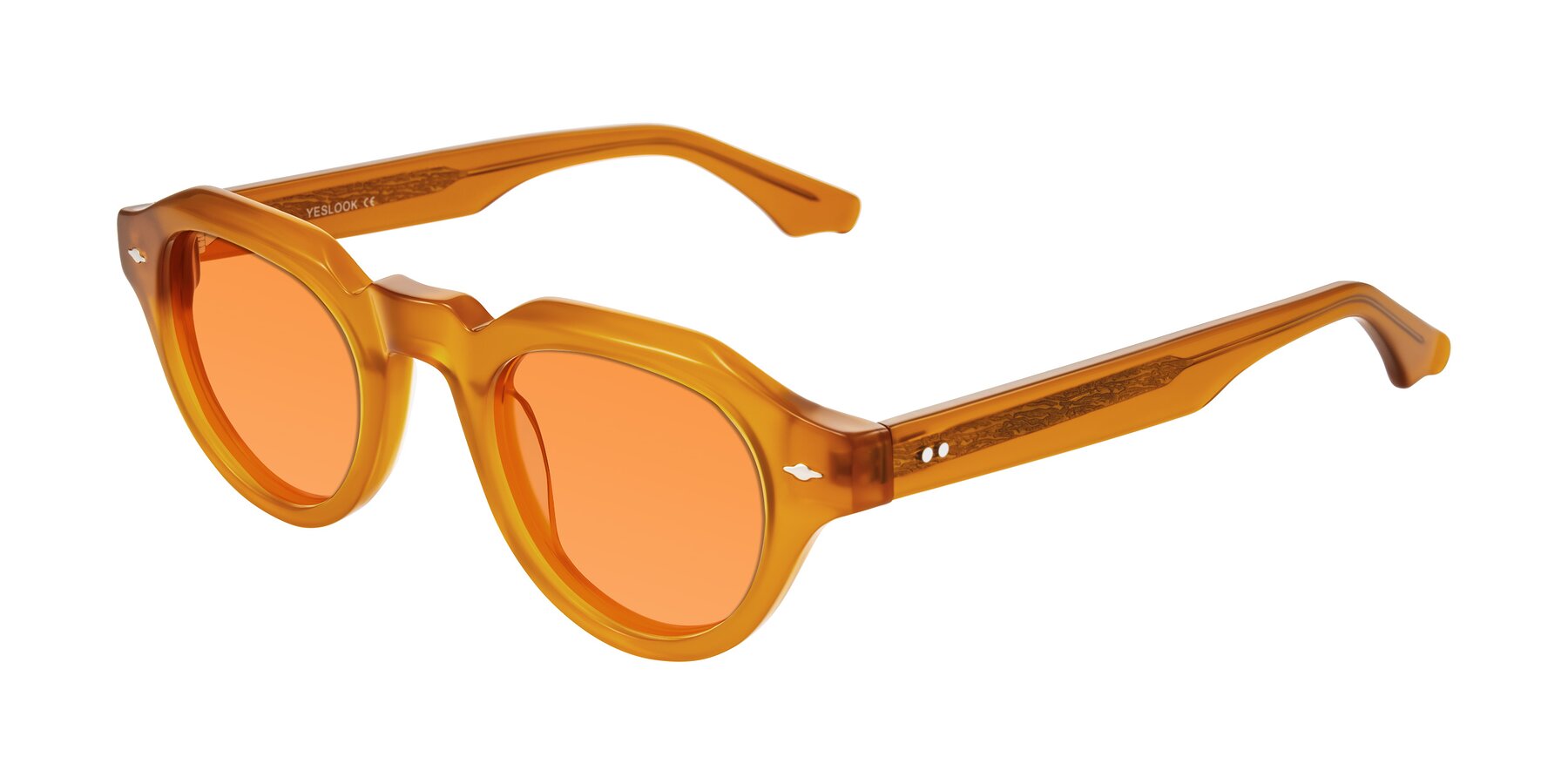 Angle of Ascend in Caramel with Orange Tinted Lenses