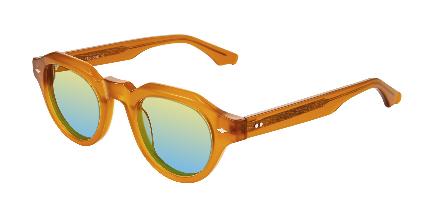Angle of Ascend in Caramel with Yellow / Blue Gradient Lenses