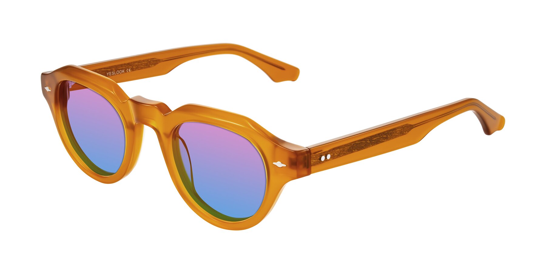 Angle of Ascend in Caramel with Pink / Blue Gradient Lenses