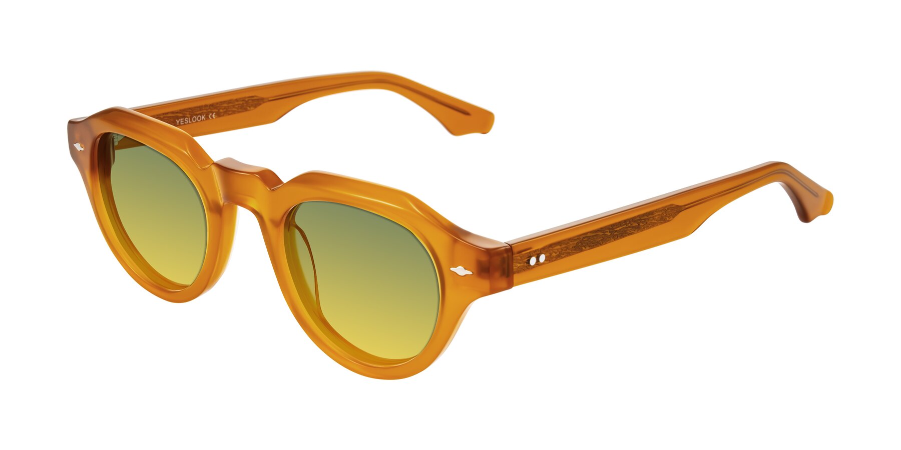Angle of Ascend in Caramel with Green / Yellow Gradient Lenses