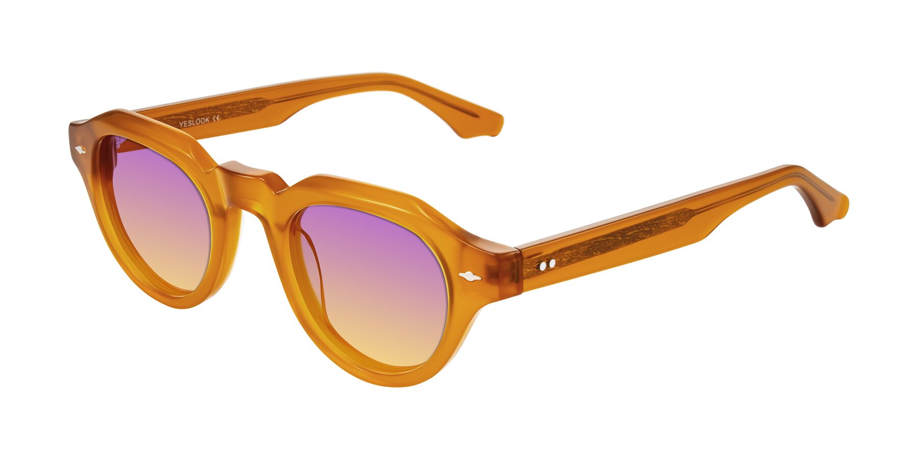 Angle of Ascend in Caramel with Purple / Yellow Gradient Lenses