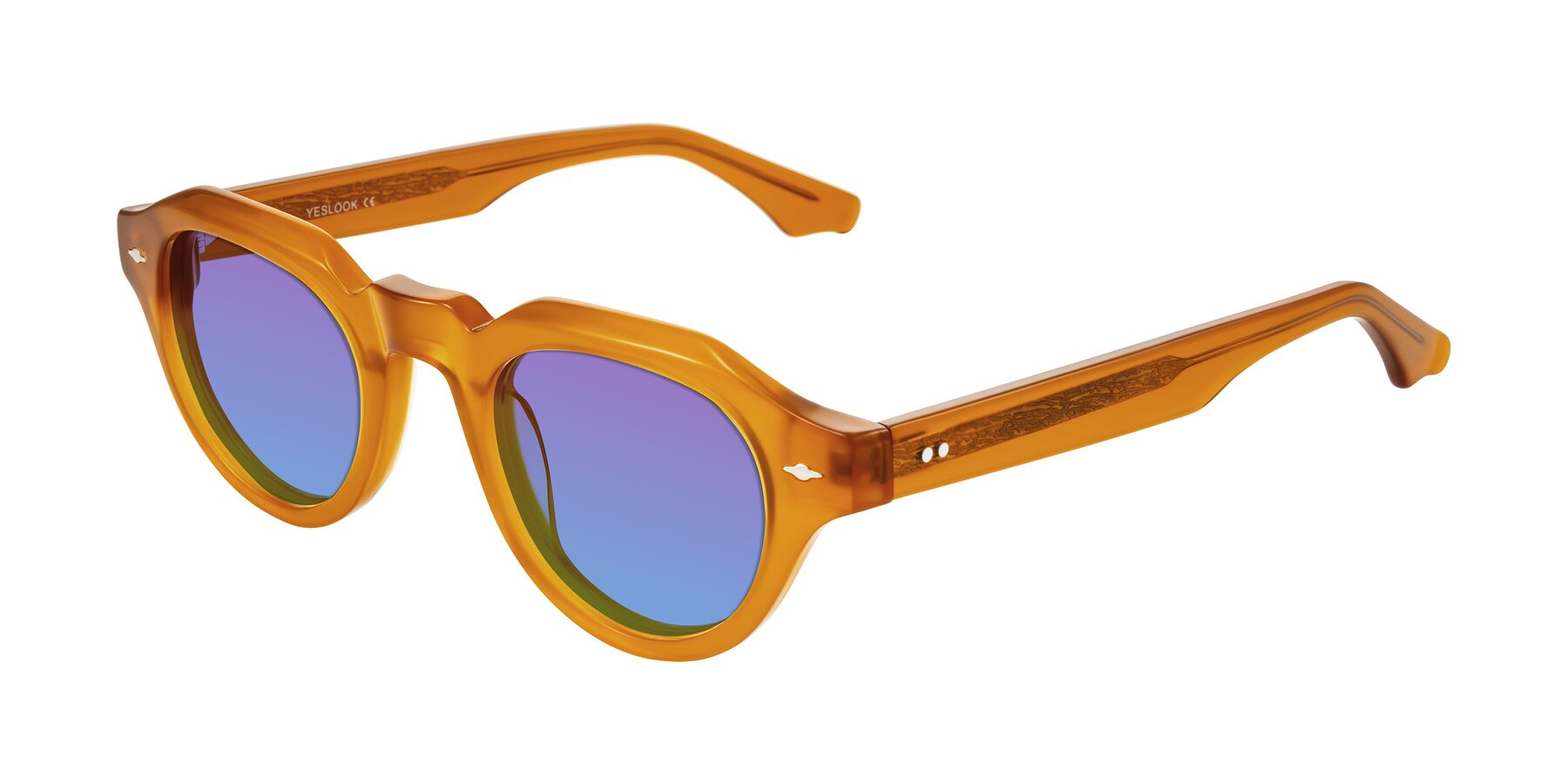 Angle of Ascend in Caramel with Purple / Blue Gradient Lenses
