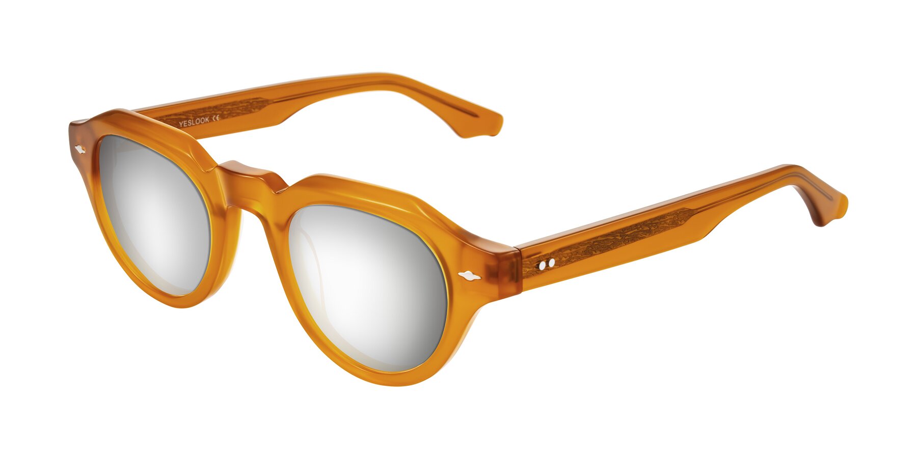 Angle of Ascend in Caramel with Silver Mirrored Lenses