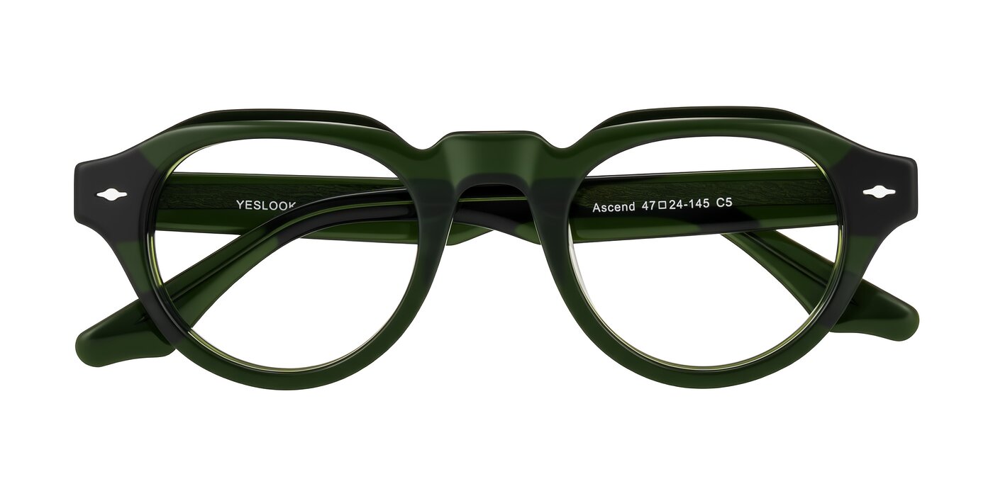 Ascend - Dark Jade Green Eyeglasses