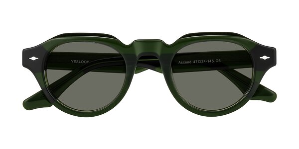 Front of Ascend in Dark Jade Green