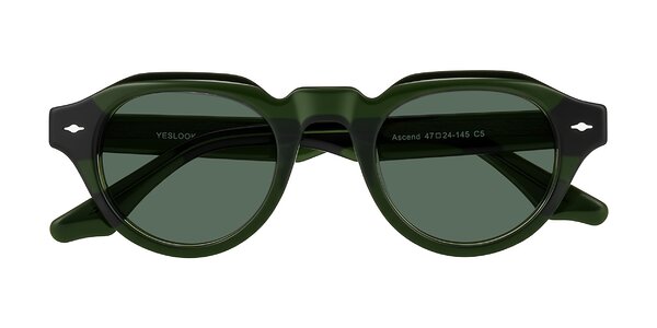 Front of Ascend in Dark Jade Green