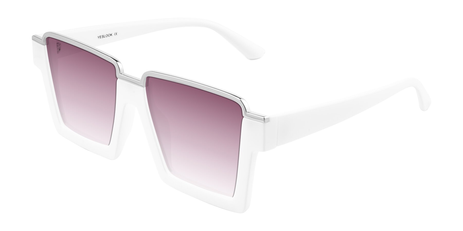 Angle of Reyes in White with Wine Gradient Lenses