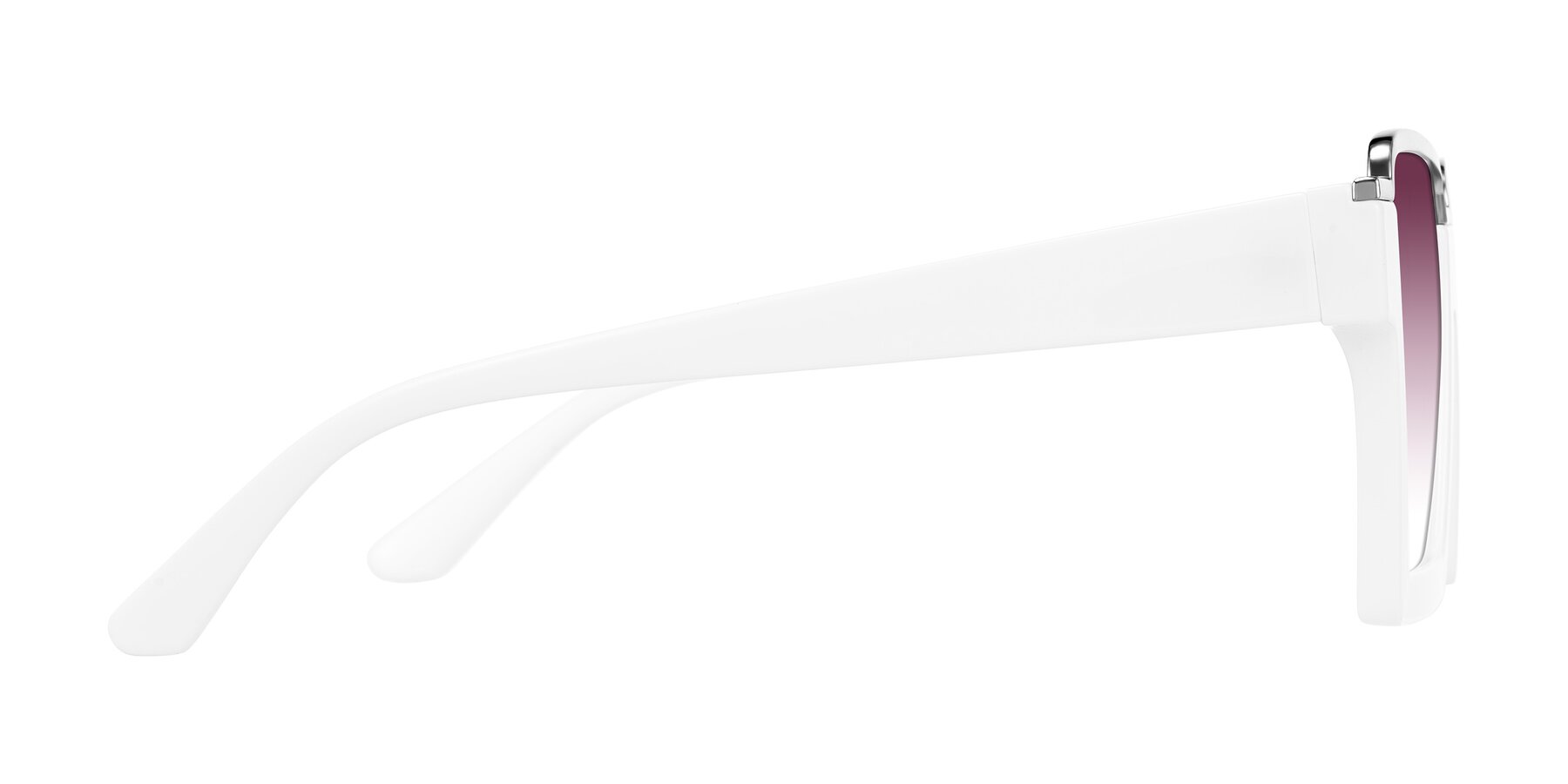 Side of Reyes in White with Wine Gradient Lenses