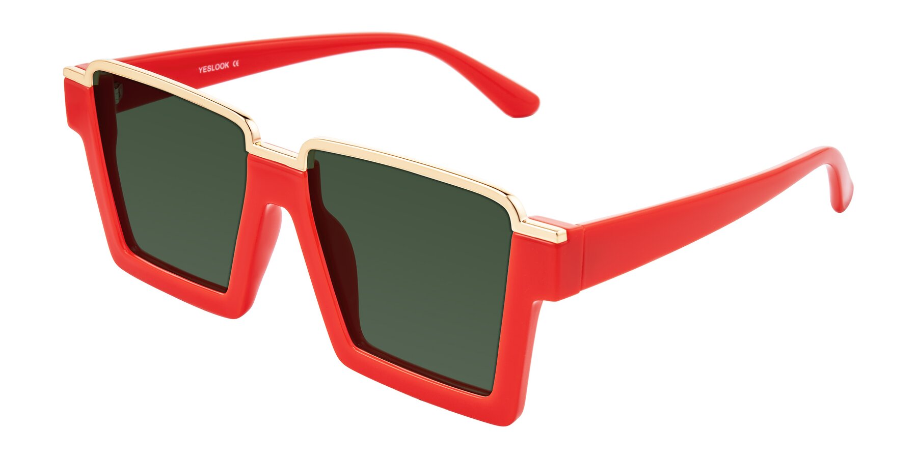 Angle of Reyes in Red with Green Tinted Lenses