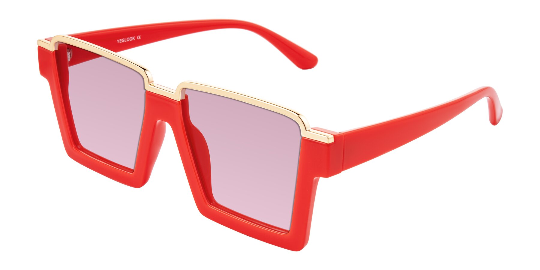 Angle of Reyes in Red with Light Wine Tinted Lenses