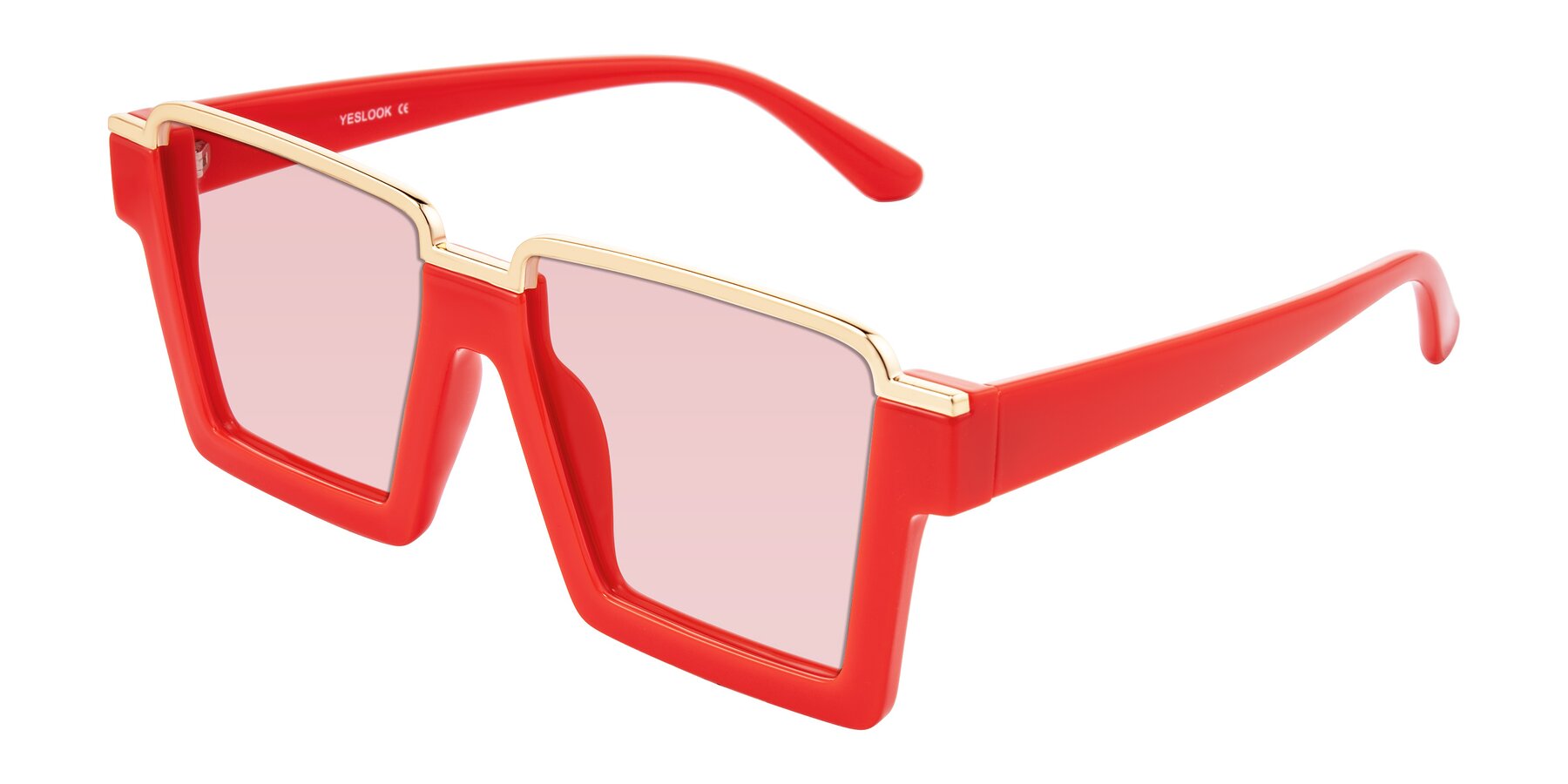 Angle of Reyes in Red with Light Garnet Tinted Lenses