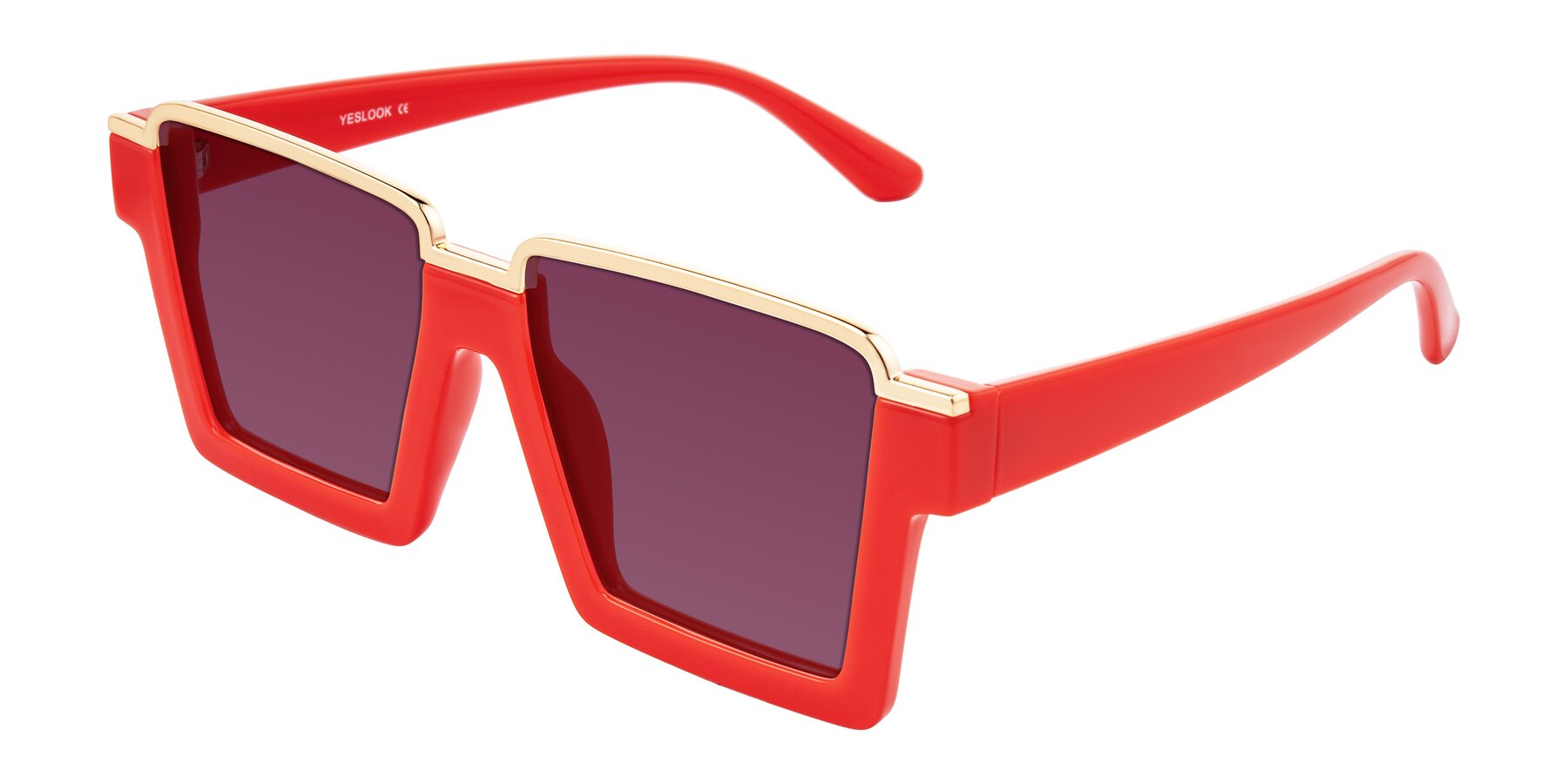 Angle of Reyes in Red with Wine Tinted Lenses