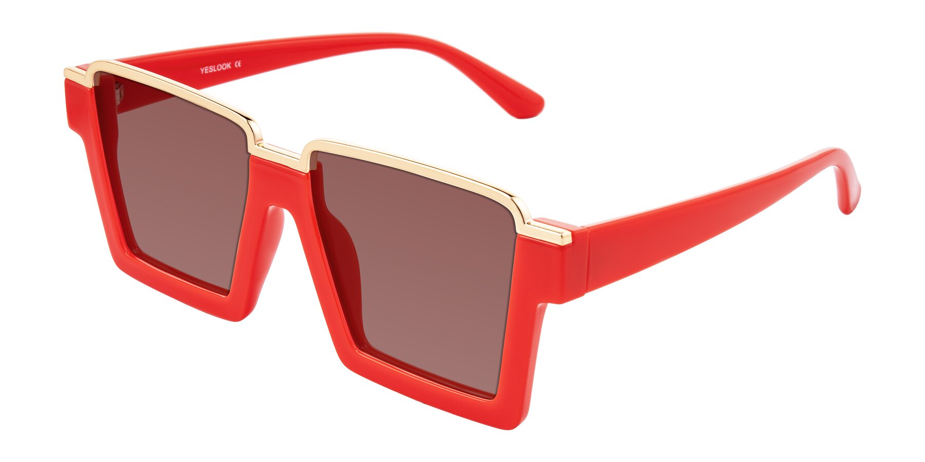 Angle of Reyes in Red with Garnet Tinted Lenses
