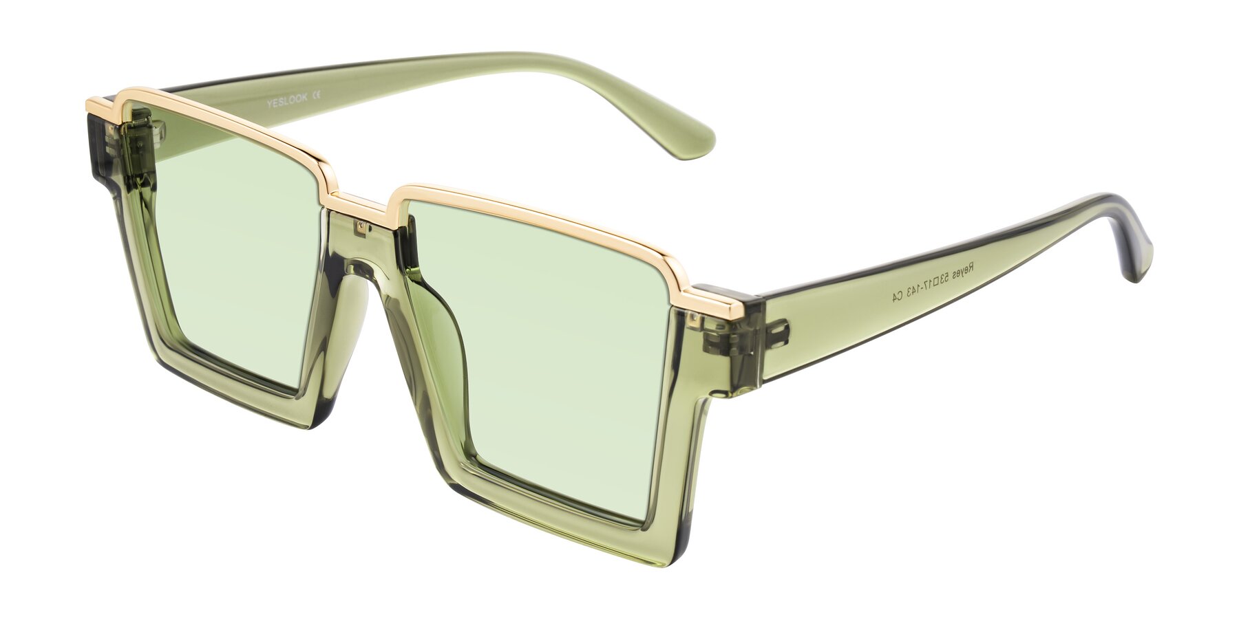 Angle of Reyes in Green with Light Green Tinted Lenses
