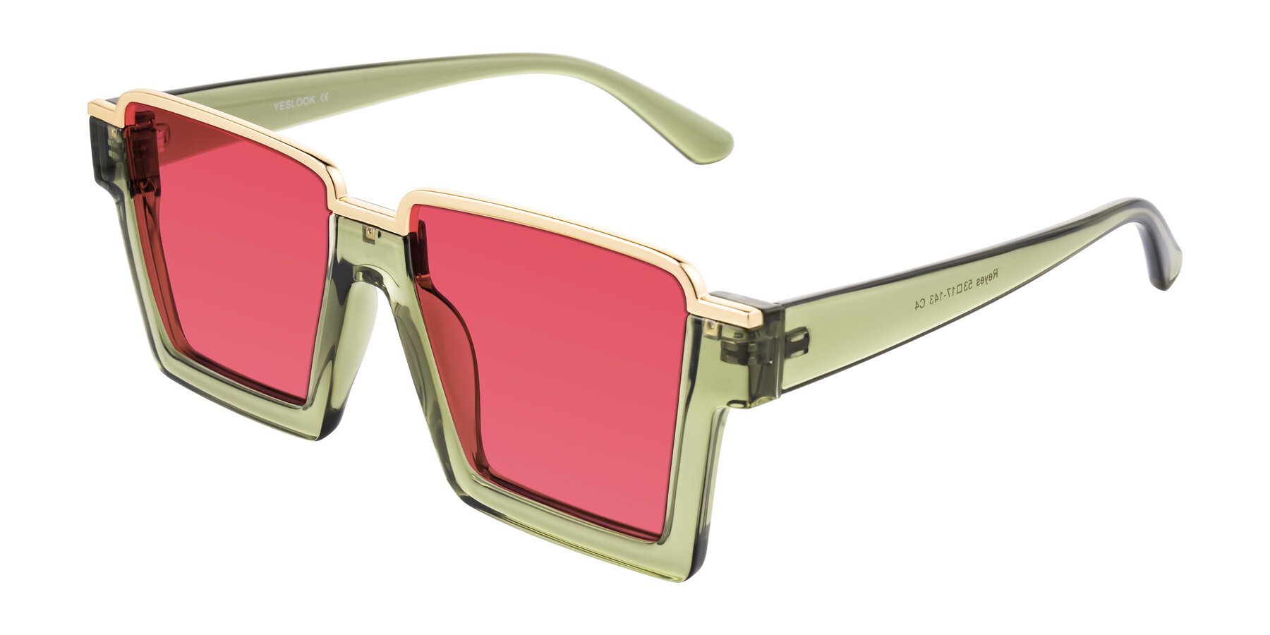 Angle of Reyes in Green with Red Tinted Lenses