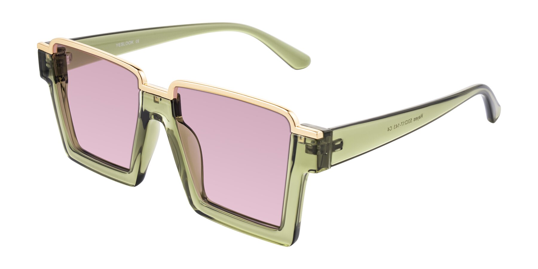 Angle of Reyes in Green with Light Wine Tinted Lenses
