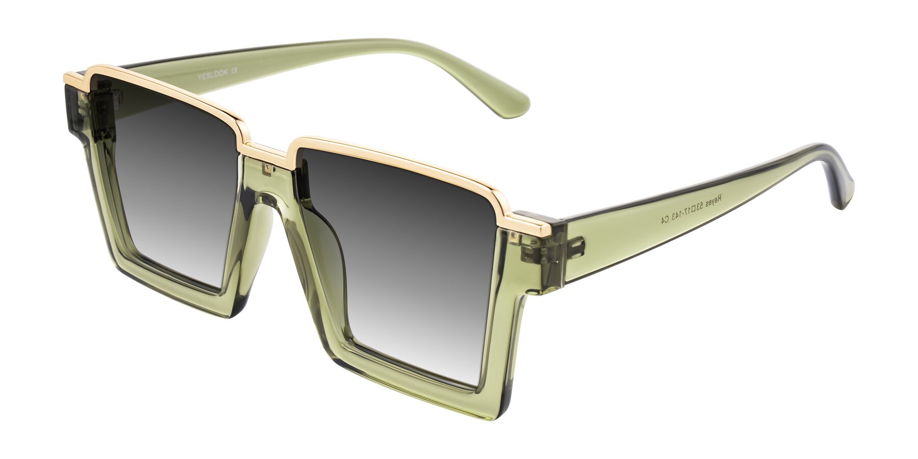 Angle of Reyes in Green with Gray Gradient Lenses