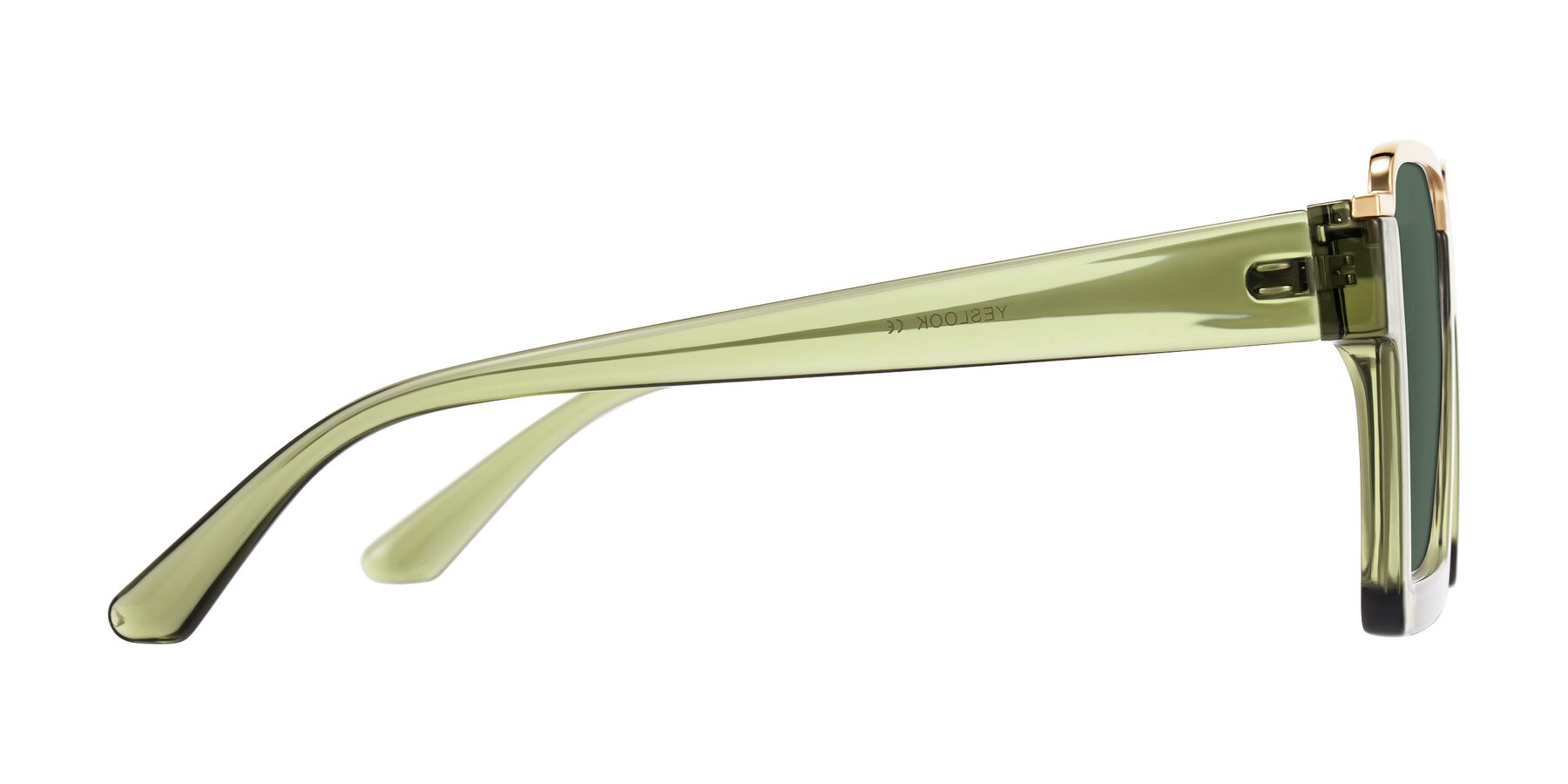 Side of Reyes in Green with Green Polarized Lenses