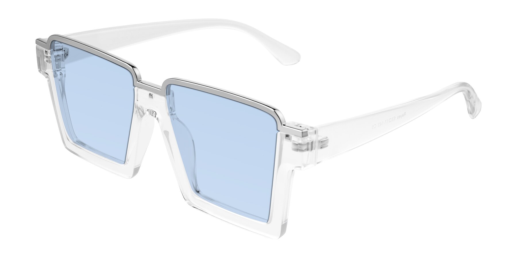 Angle of Reyes in Clear with Light Blue Tinted Lenses