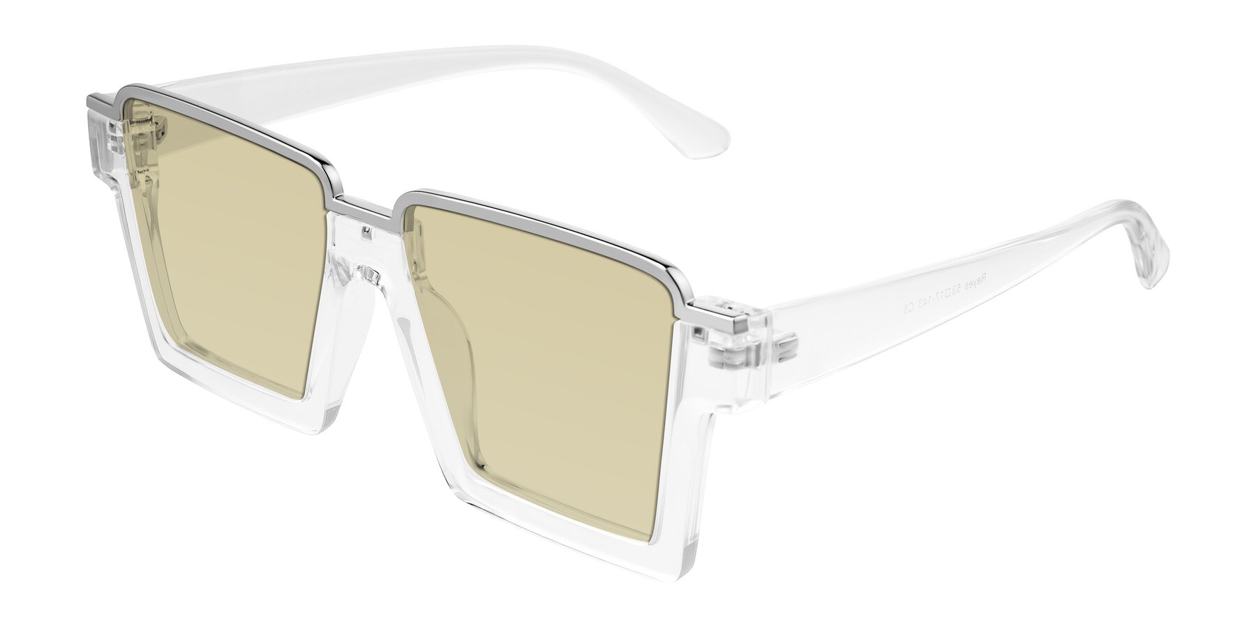 Angle of Reyes in Clear with Light Champagne Tinted Lenses
