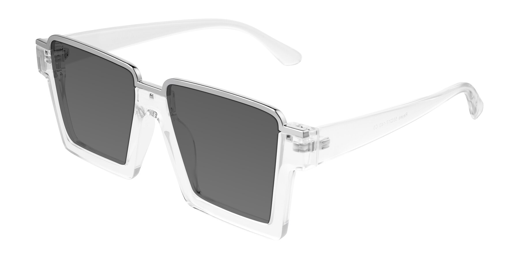 Angle of Reyes in Clear with Medium Gray Tinted Lenses