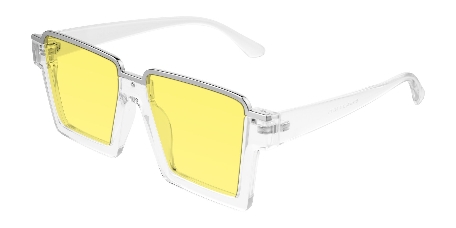 Angle of Reyes in Clear with Medium Yellow Tinted Lenses