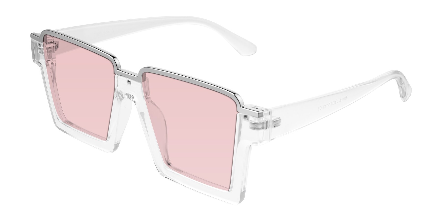 Angle of Reyes in Clear with Light Garnet Tinted Lenses
