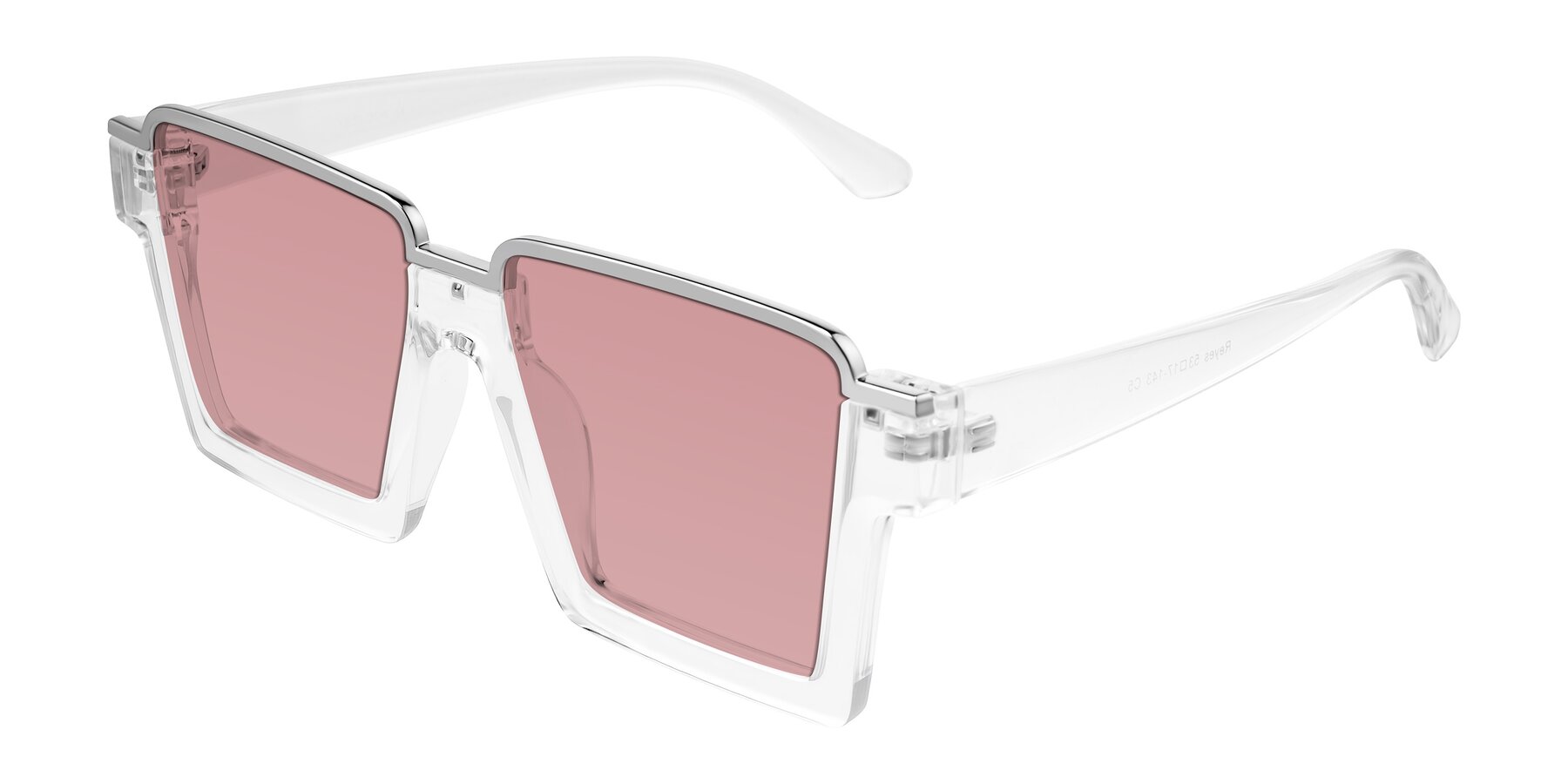 Angle of Reyes in Clear with Medium Garnet Tinted Lenses