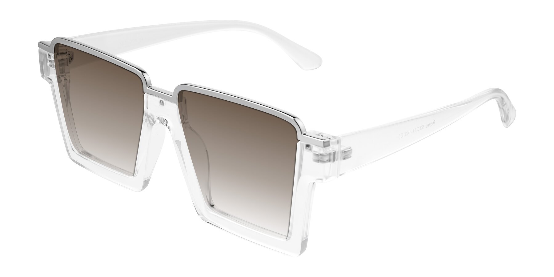 Angle of Reyes in Clear with Brown Gradient Lenses