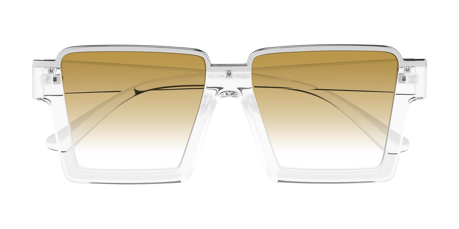 Folded Front of Reyes in Clear with Champagne Gradient Lenses