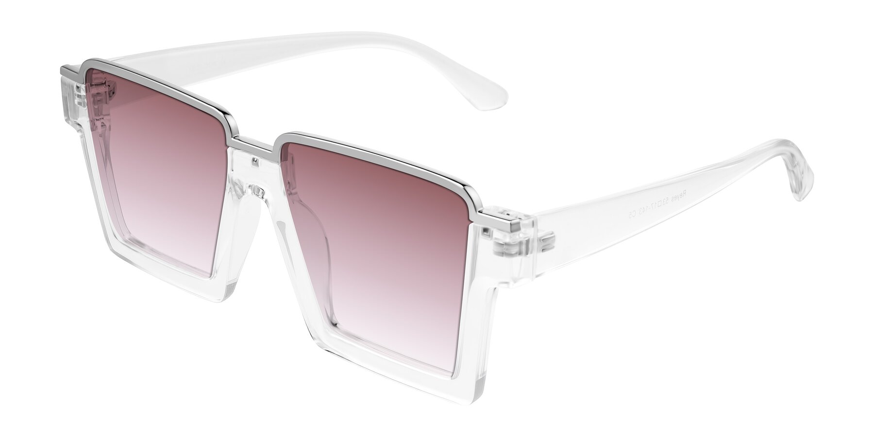 Angle of Reyes in Clear with Garnet Gradient Lenses