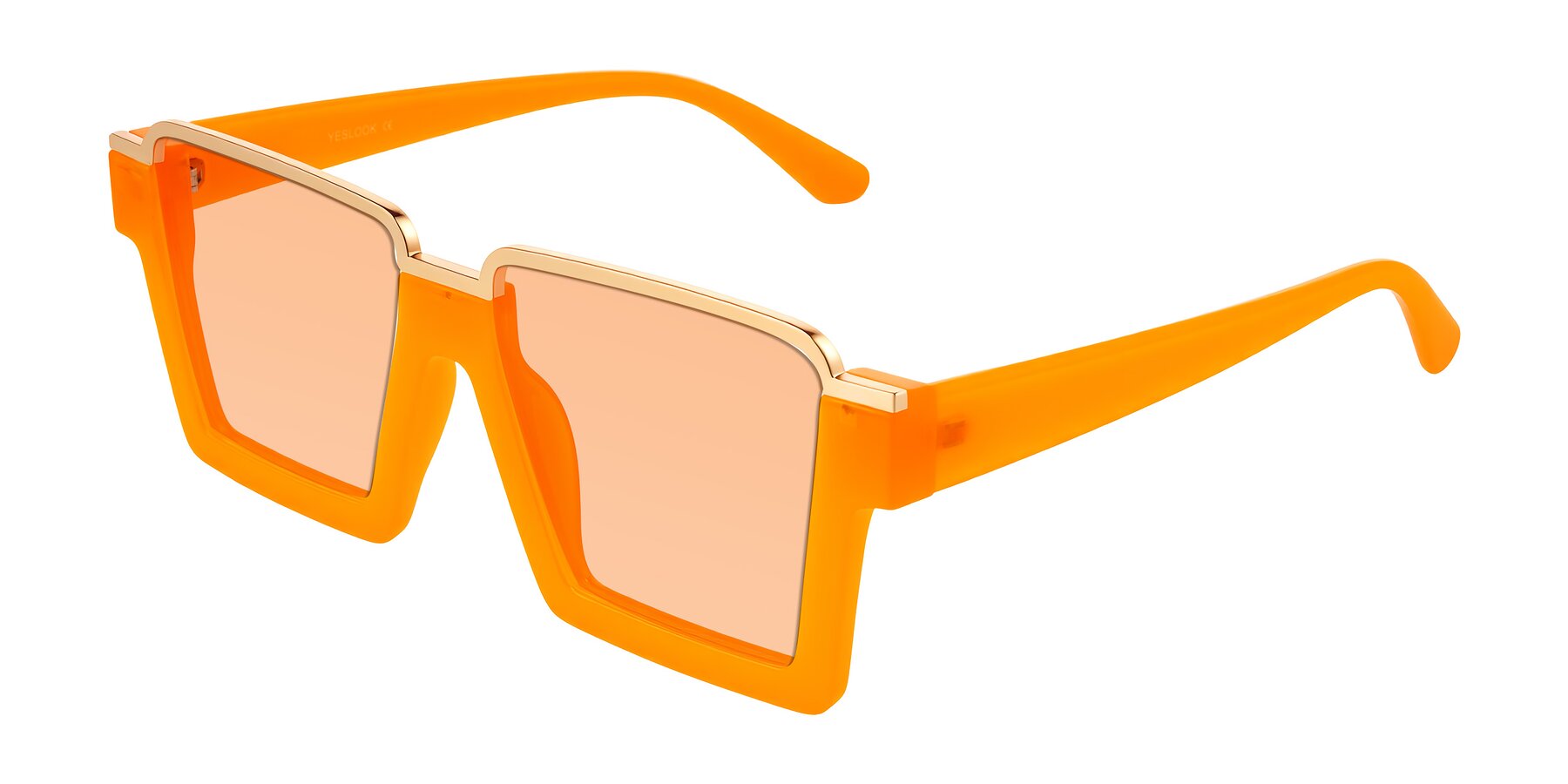 Angle of Reyes in Orange with Light Orange Tinted Lenses