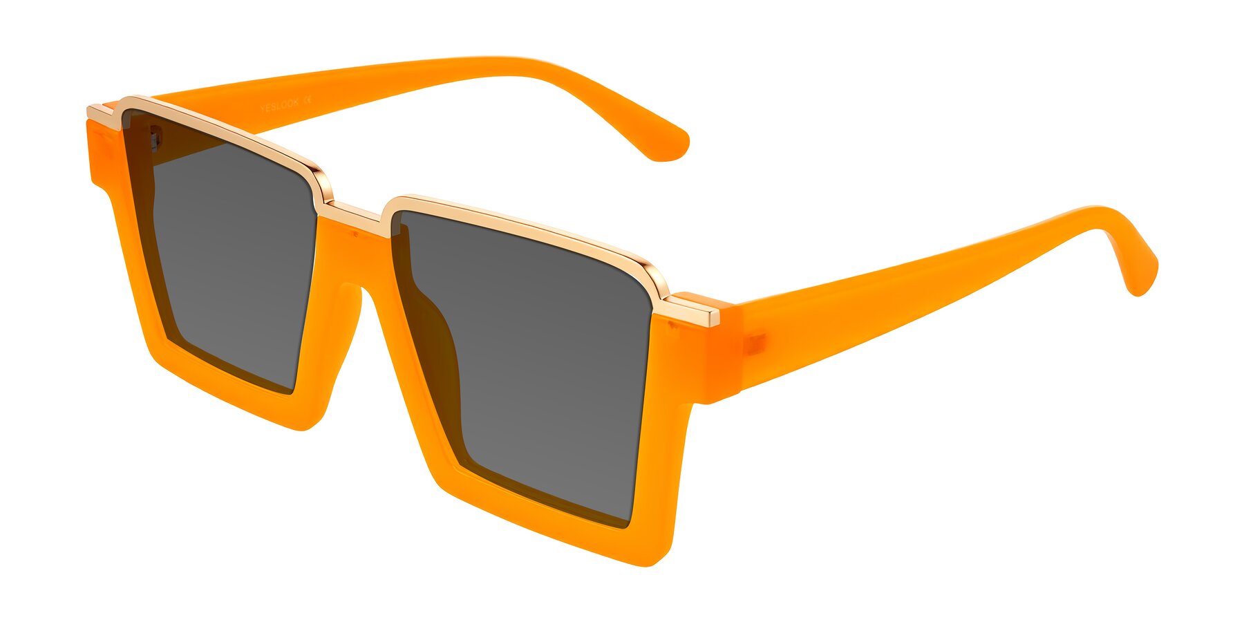 Angle of Reyes in Orange with Medium Gray Tinted Lenses