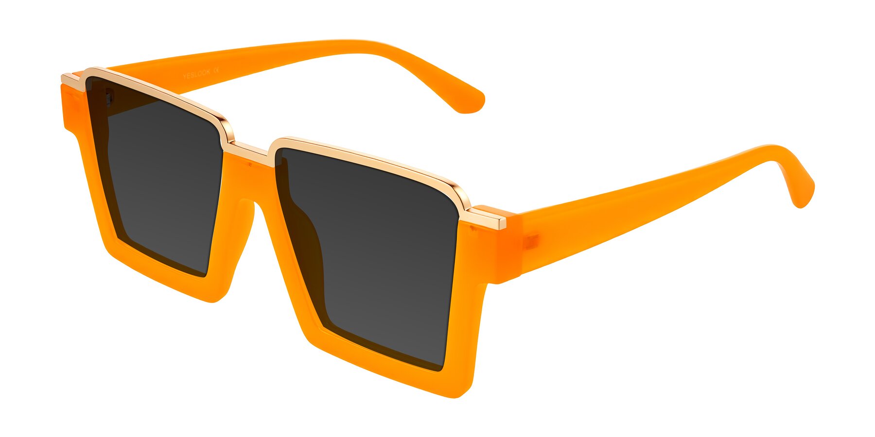 Angle of Reyes in Orange with Gray Tinted Lenses