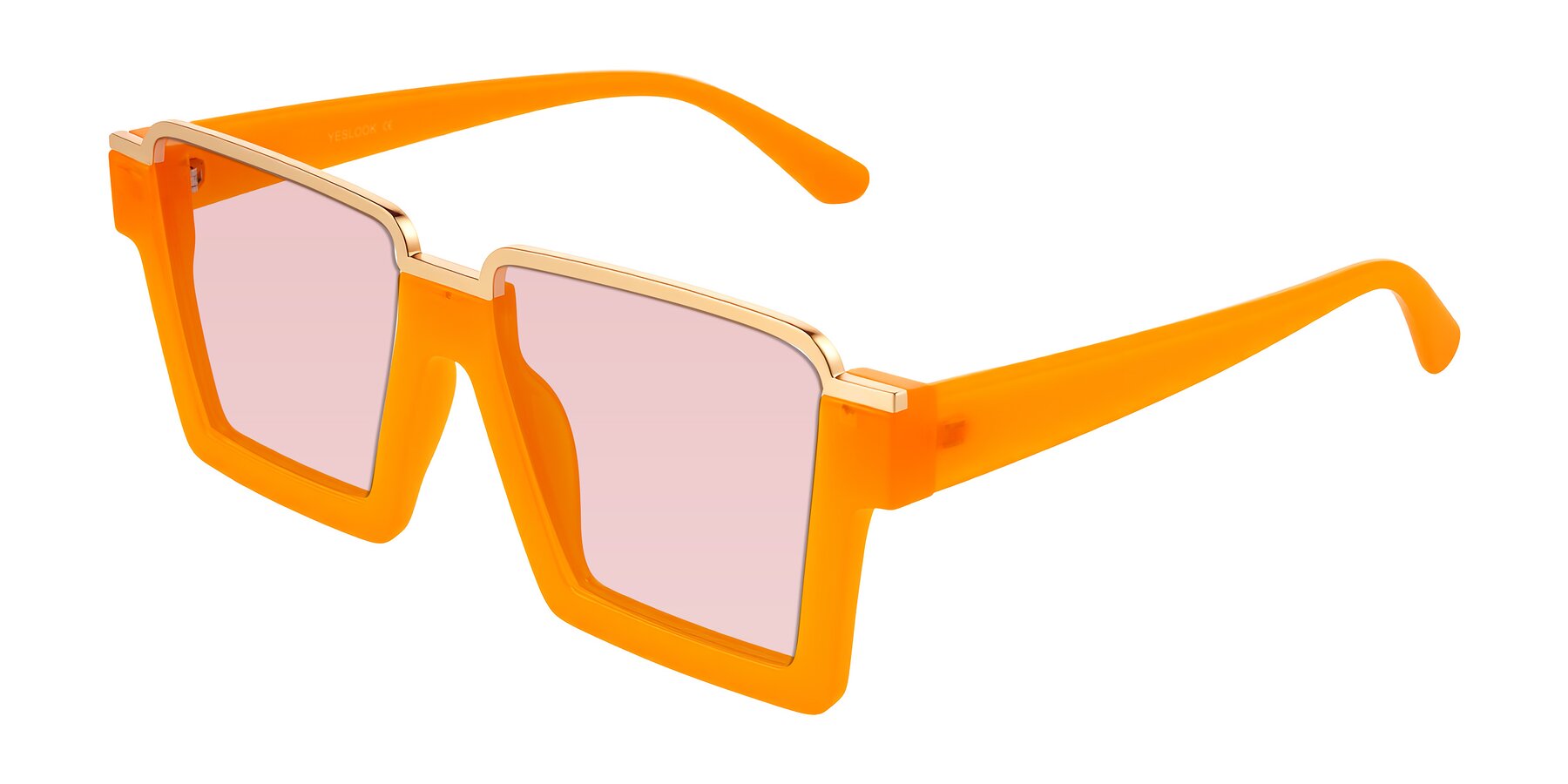 Angle of Reyes in Orange with Light Garnet Tinted Lenses