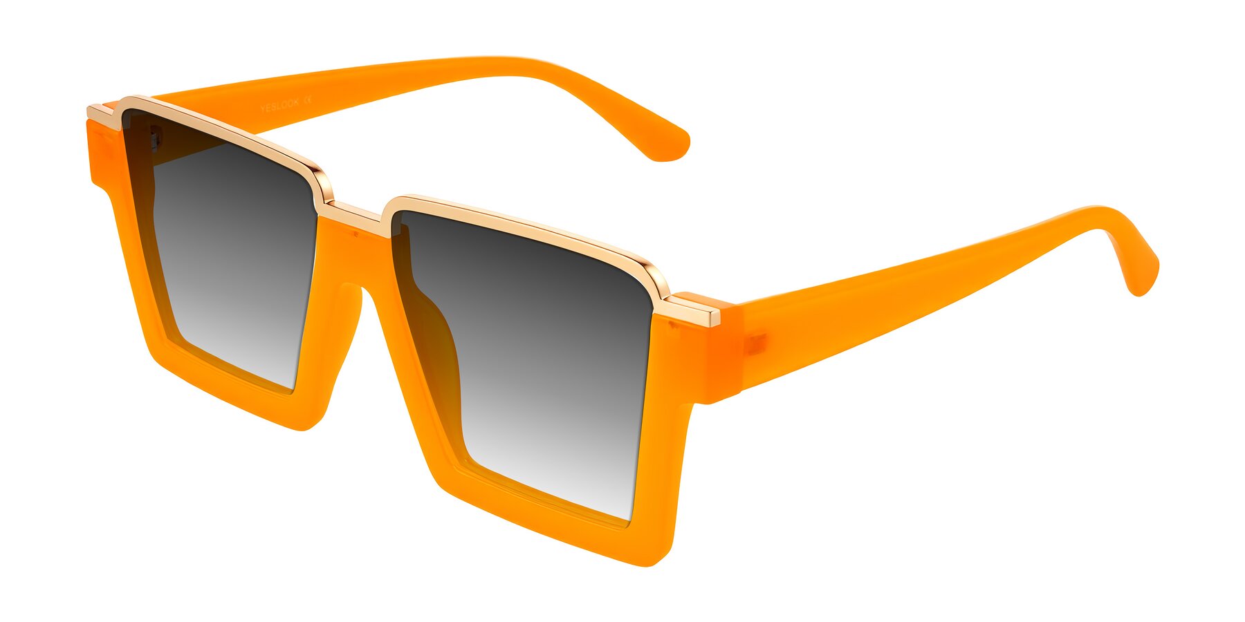 Angle of Reyes in Orange with Gray Gradient Lenses