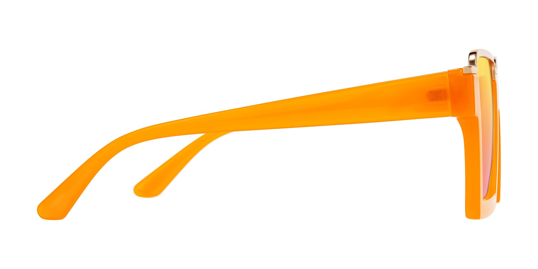 Side of Reyes in Orange with Yellow / Pink Gradient Lenses
