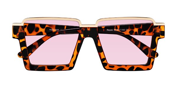 Front of Reyes in Leopard-Print