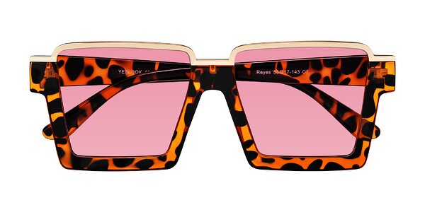 Front of Reyes in Leopard-Print