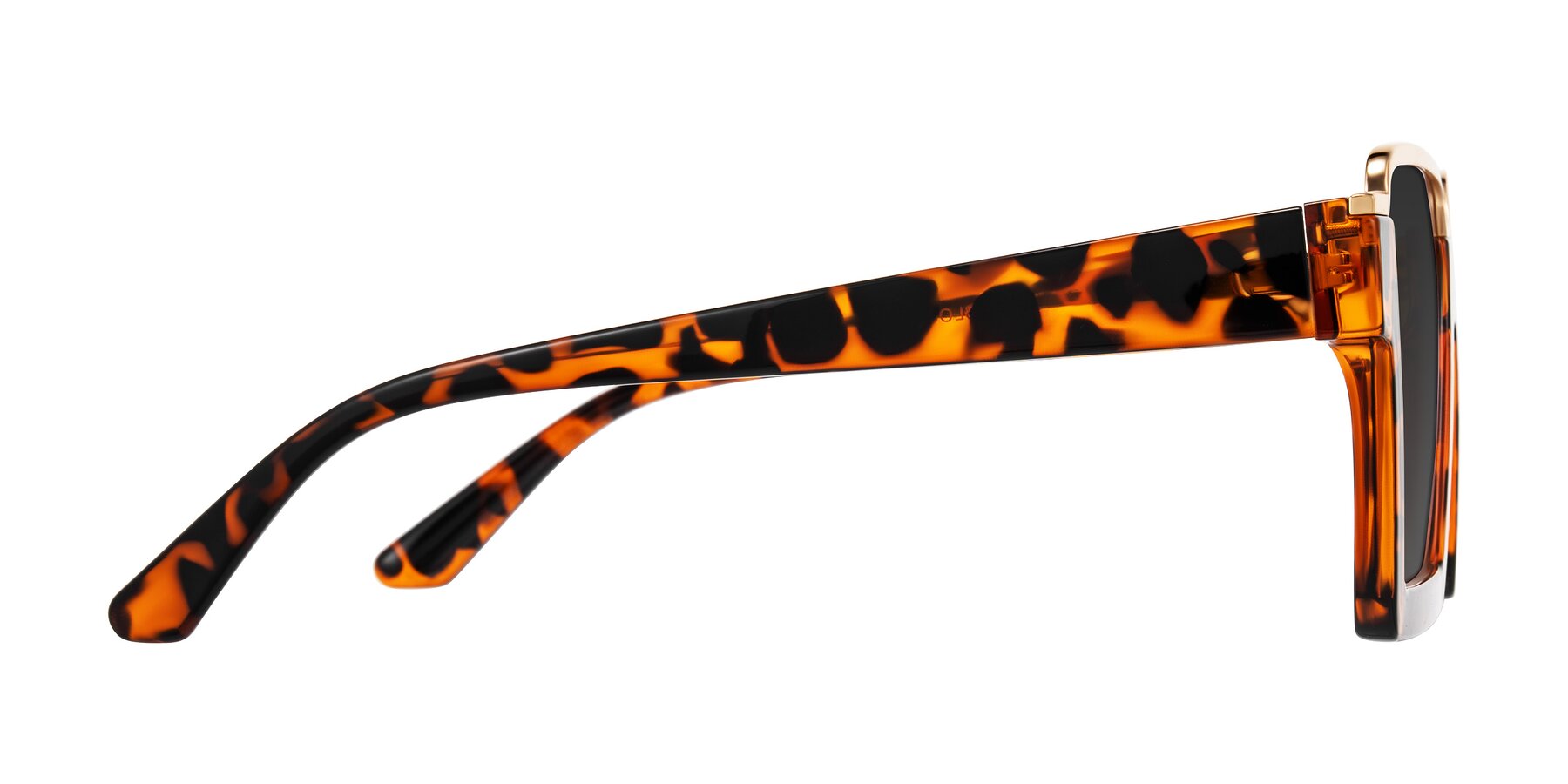 Side of Reyes in Leopard-Print with Gray Tinted Lenses