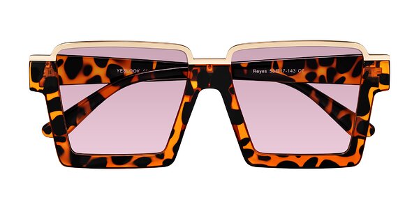 Front of Reyes in Leopard-Print
