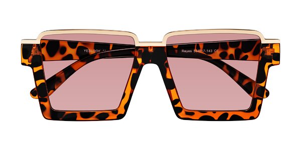Front of Reyes in Leopard-Print