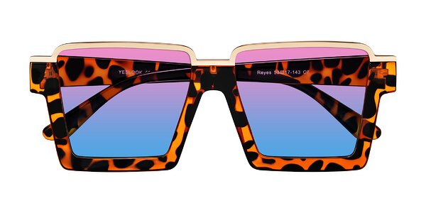 Front of Reyes in Leopard-Print