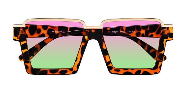 Front of Reyes in Leopard-Print
