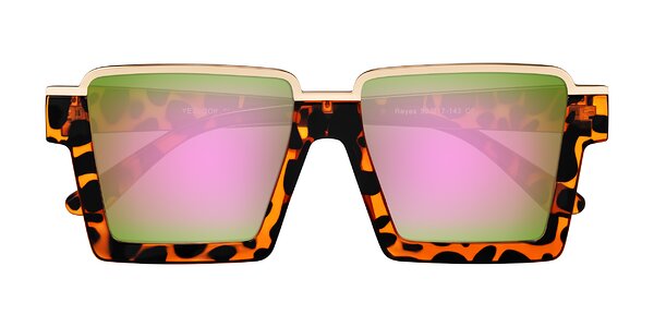 Front of Reyes in Leopard-Print