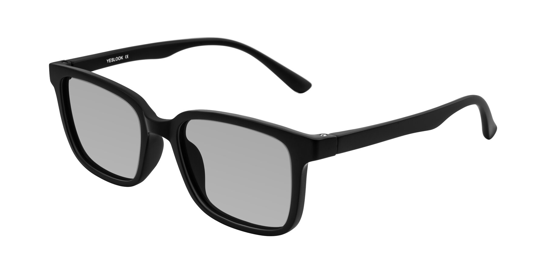 Angle of Joynton in Matte Black with Light Gray Tinted Lenses