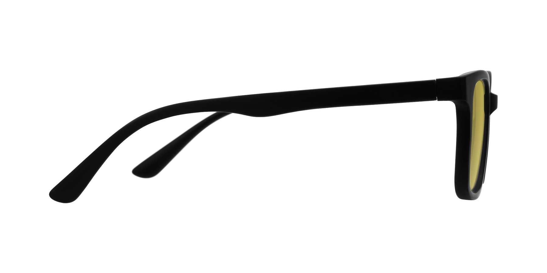 Side of Joynton in Matte Black with Champagne Tinted Lenses