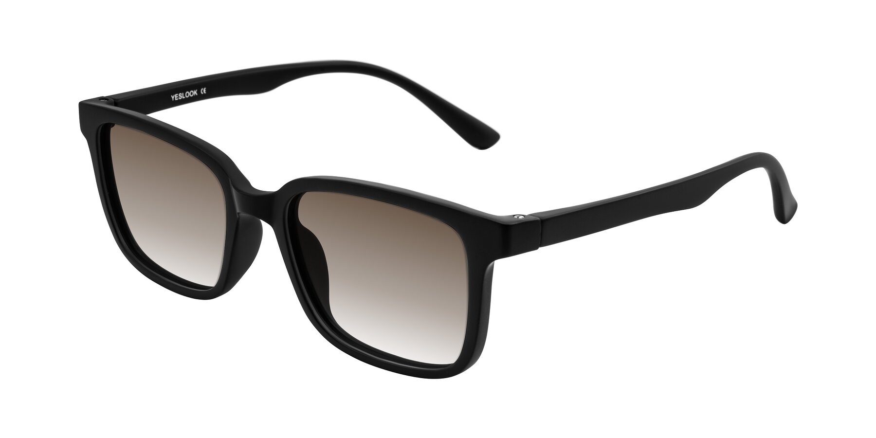 Angle of Joynton in Matte Black with Brown Gradient Lenses