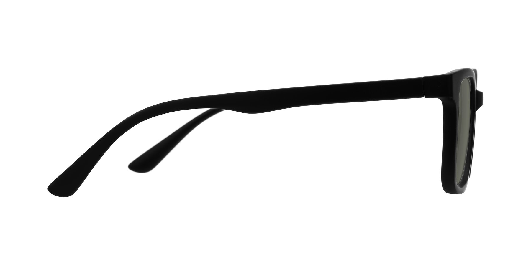 Side of Joynton in Matte Black with Gray Polarized Lenses