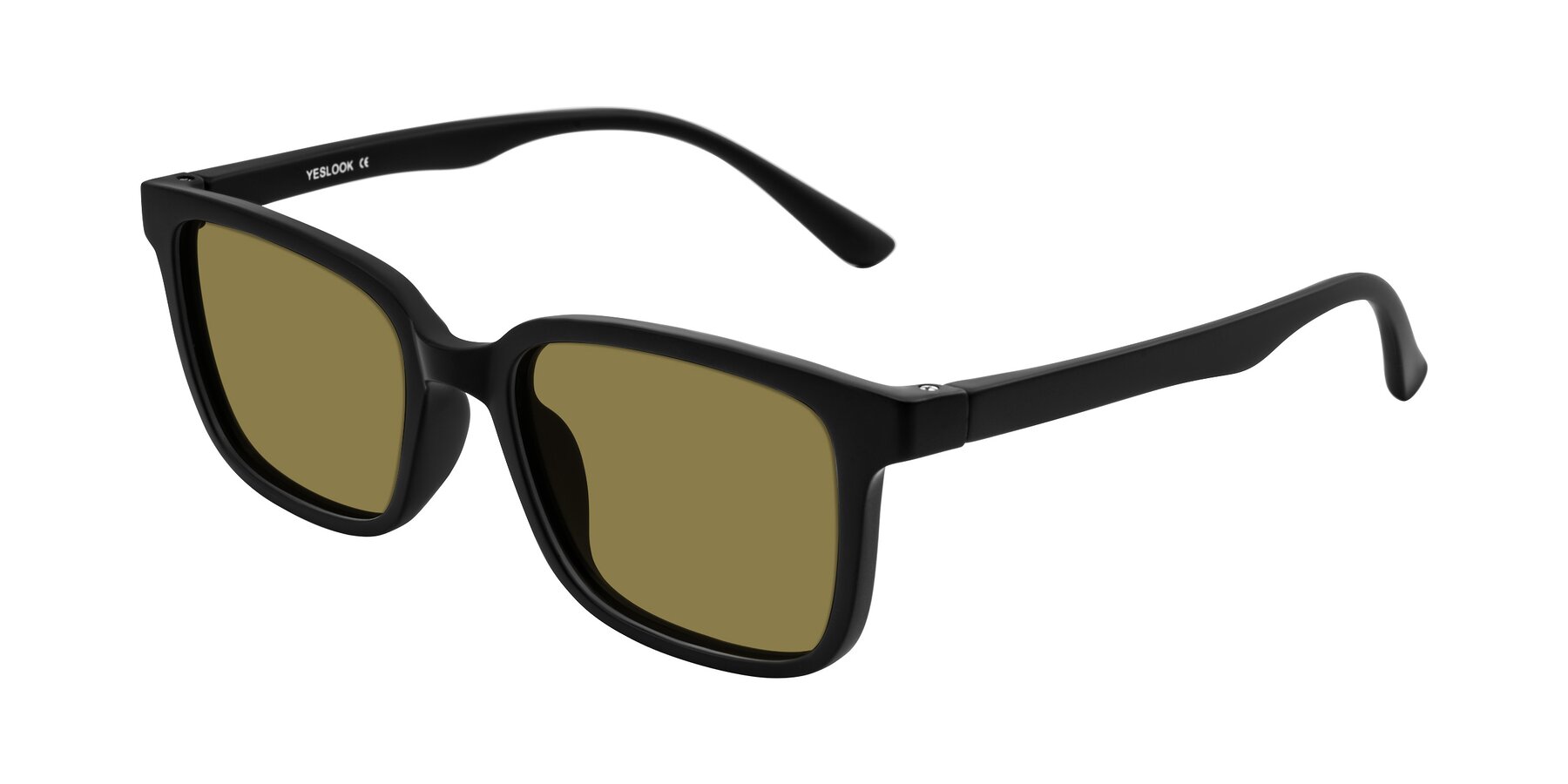 Angle of Joynton in Matte Black with Brown Polarized Lenses